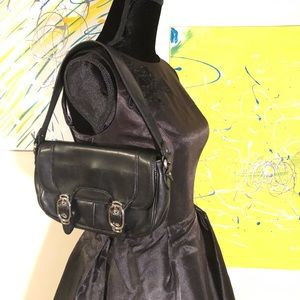 Classic Cole Haan Alexa Shoulder Bag in Black